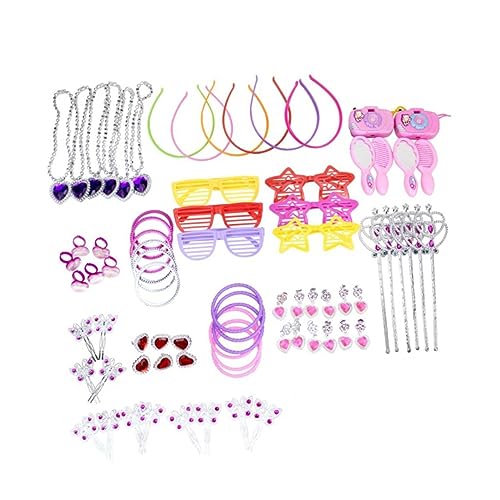 KOMBIUDA 72 Peças 12 Acessórios De Cabelo Para Meninas Brinquedos Para Crianças Colar Para Crianças