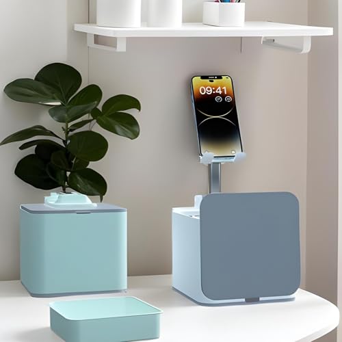 Support de smartphone inclinable pour éviter les douleurs cervicales avec pot à stylo bureau - 5