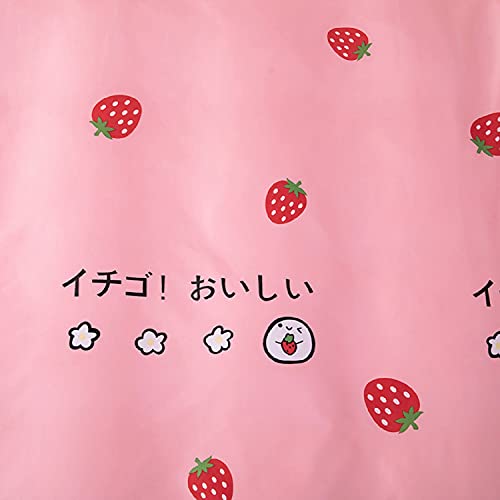 Feelyou Girls Strawberry Bed Sheet Kawaii Japanese Anime Fitted Sheet 3 Side Coverage 14 Inch Drop Dust Ruffle Bed Skirt 3 Piece 1 Falt Sheet & 2 Pillowcases (Full) #TOP4