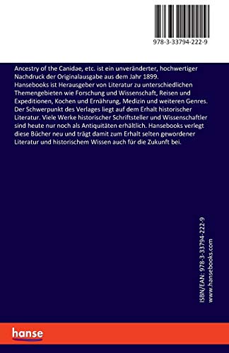 Ancestry of the Canidae, etc.