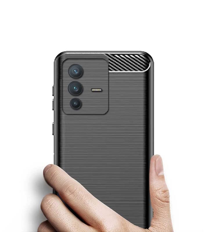 Image of Hybrid Carbon Fiber Back Case for Vivo V23 (Black)