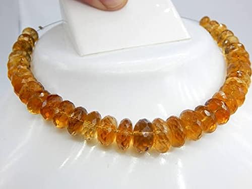 Citrine perles rondelles pour créer vos bijoux d'été bohèmes