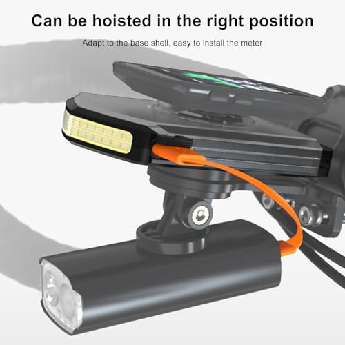 Phare de vélo de nuit étanche IPX6 avec support de compteur taille L - 3