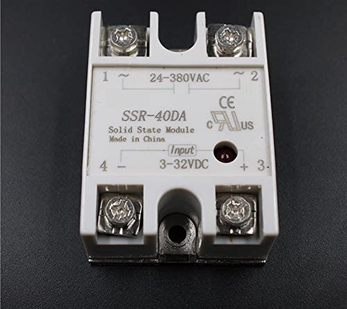 Module de relais à semi-conducteurs SSR-40DA DC 3-32V AC 24-380V 40A - 6