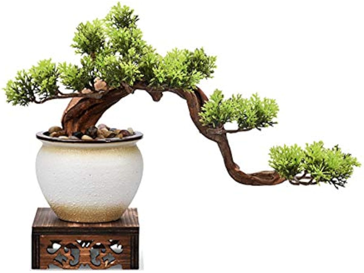 売り超高品質 シミュレーションツリー 人工プラント 白いセラミックの植木鉢と木製のベースの屋内人工植物の偽の木の鉢植えの完璧なホームデスクトップの装飾ギフトと人工盆栽の木 Diy 装飾的な盆栽 人工観葉植物 オンライン通販 クリアランス安い Www Sabitou Org