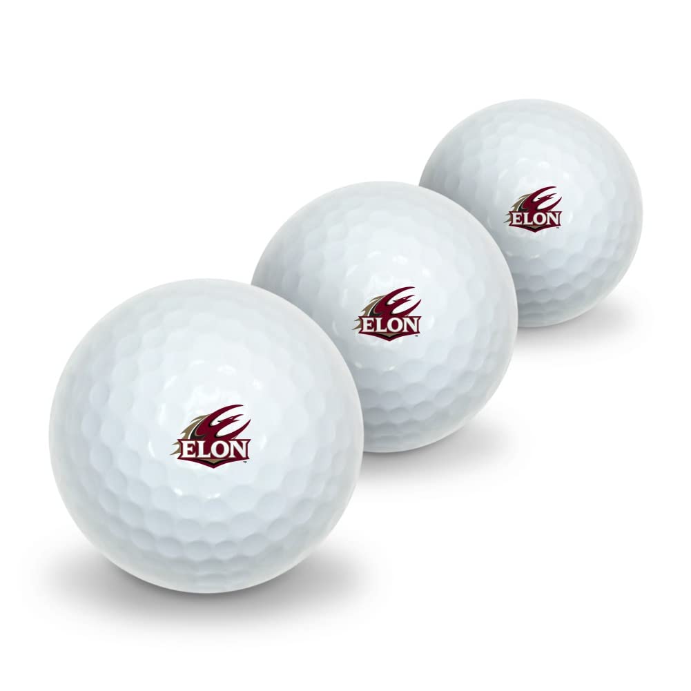 Elon University Secondary Logo Novelty Golf Balls 3 Pack