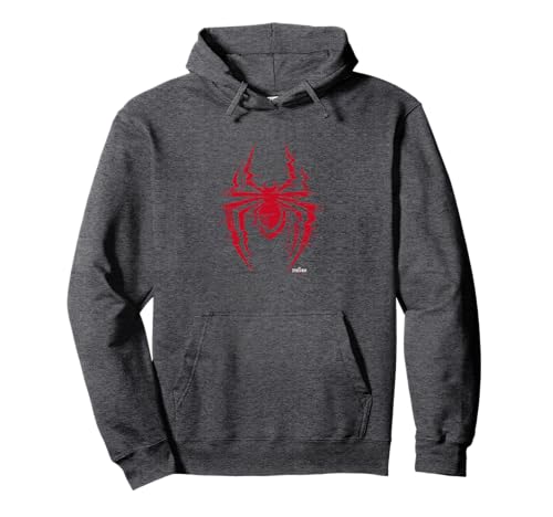 Marvel Spider-Man: Miles Morales Glitch Spider Logo Sudadera con Capucha