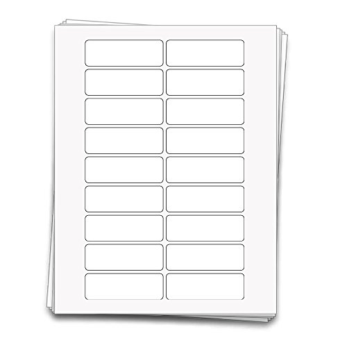90 Premium Printable Essential Oil Sheet Labels for 5 ml Bottles and Vials, 3 x 1 inches, Weatherproof and Waterproof White Vinyl