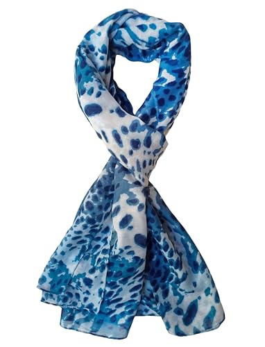 Fabtone Elegant Women's Scarf - Tiger Print Stylish Multi Soft Poly Cotton Stole for Girls Summer - 70 x 180 cms3