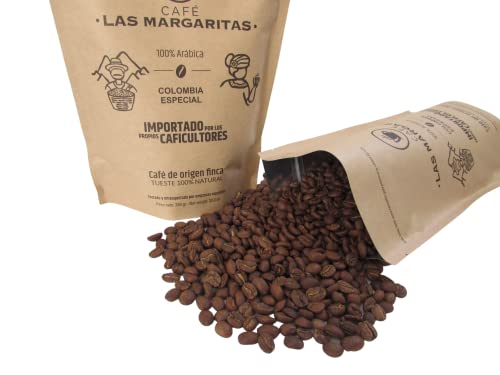 Café TOSTADO GRANO |100% arábico "Las Margaritas" ® Origen finca COLOMBIA, cultivado a más de 1400 mts | Especialidad, 84pts SCA | notas chocolate y caramelo | 250gr - Imagen 5