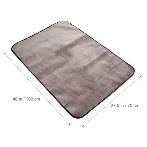UEETEK Decke/Matte für Haustiere, für den Gebrauch im Innen- und Außenbereich, Plüschmaterial, wasserdicht, 100 x 70 cm