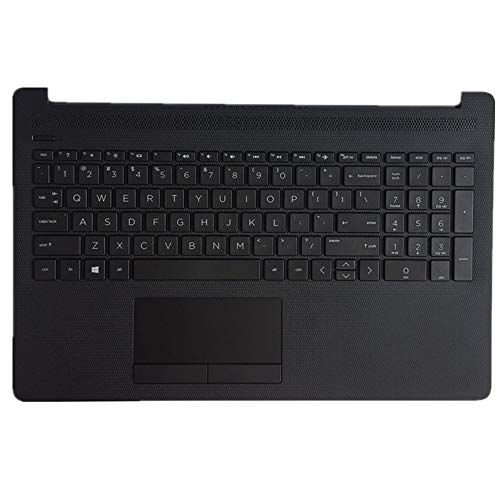Coque C noire avec clavier d'ordinateur portable et pavé tactile pour HP 255 G7
