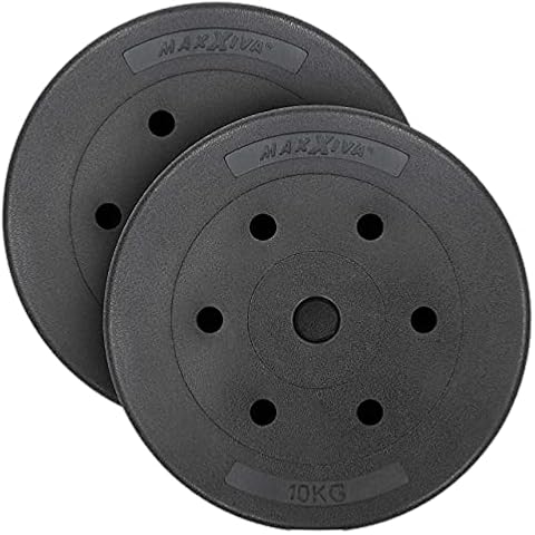 MAXXIVA Hantelscheiben-Set Zement 2 x 10 kg Ersatzgewichte Cover