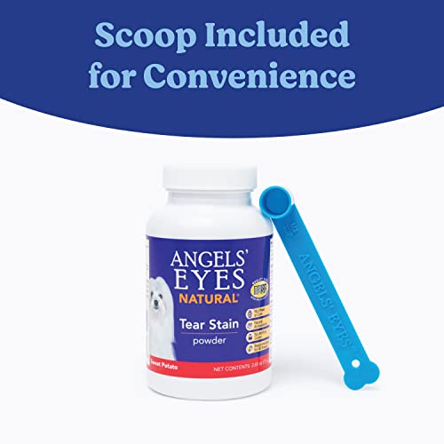 Angels’ Eyes Natural Tear Stain Prevention Sweet Potato Powder For Dogs And Cats | For All Breeds | No Wheat No Corn | Daily Support For Eye Health | Proprietary Formula #TOP6