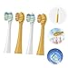 Ipetboom 4pcs Electric Toothbrush Replacement Soft Brush for Boys and Girls Gentle Gums Polyamide Material Compatible Electric Toothbrushes