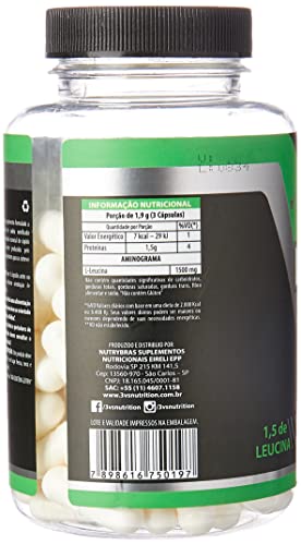 Leucina 100% Pura | 90 Cápsulas | 3VS Nutrition