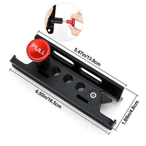 Quick Release Aluminum Fire Extinguisher Holder Mount Bracket Roll Bar Mount Bottle Holder Adjustable with 4 Clamps for Wrangler TJ JK JL JKU UTV Polaris RZR Ranger (2PCS Black)