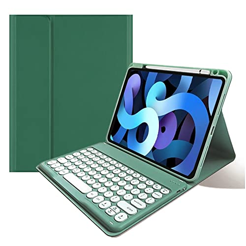 kaitesi Keyboard Case for iPad Pro 13 inch M4, Round Key Colour Detachable Bluetooth Keyboard and Pencil Holder for iPad Pro 13