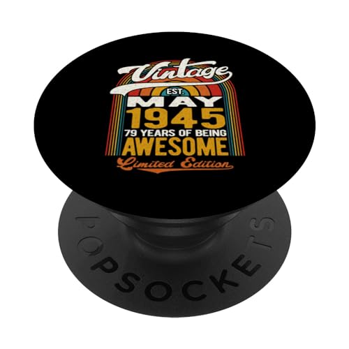 79 años de ser impresionante nacido en mayo de 1945 - 79 cumpleaños PopSockets PopGrip Intercambiable