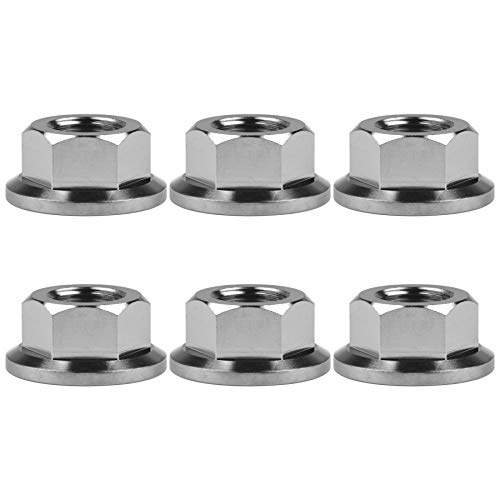 Écrou hexagonal en titane M12 DIN6923 de haute précision pour liaisons mécaniques légères