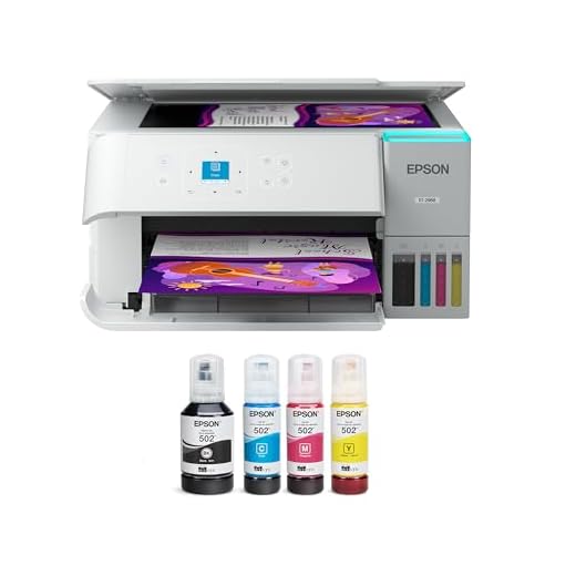 Epson EcoTank ET-2988 Wireless All-in-One Color Supertank Printer with up to 3 Years of Ink, Refillable Tanks, Perfect for Home, 15 PPM, 1.44" Color Screen, Auto 2-Sided Printing (Renewed)
