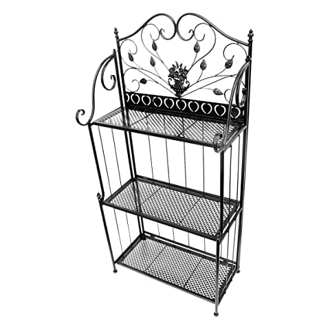 Black Foldable Steel Plant Stand Cover