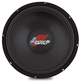 Lanzar High-Powered Free Air Subwoofer - Infinite Baffle (IB) Sub Sound Drive Unit, Recommended for ‘Open Air’ and Sealed Enclosure Speaker, Power Handling: 400 Watt PEAK / 200 Watt RMS - DCTOA154