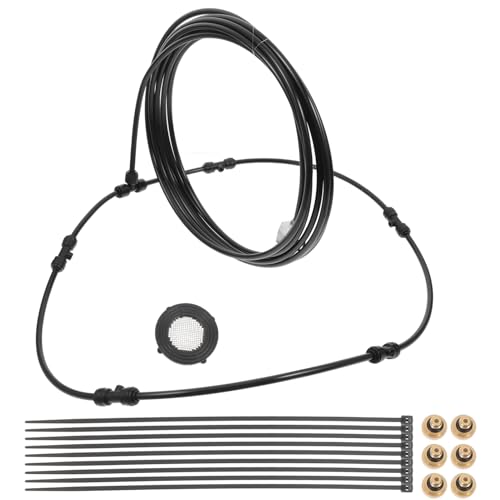 SEWOART Misting Fan Outdoor Fan Mist Kit Patio Misting Fan Attachment Fan Sprinkler System Kit Cooling Misting