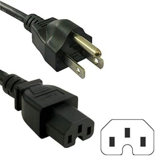 HQRP 10ft AC Power Cord Compatible with Cisco 72-0770-01 37-1132-01 CAB-9K12A-NA 3900 7500 Switch WS-CAC-1000W 6000 6500, WS-5008B 5002 5505 Mains Cable