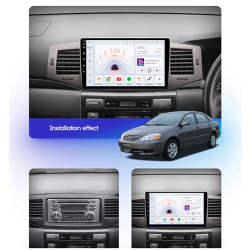 Radio Android 13 para Corolla 9 que moderniza tu consola con Bluetooth y manos libres 2