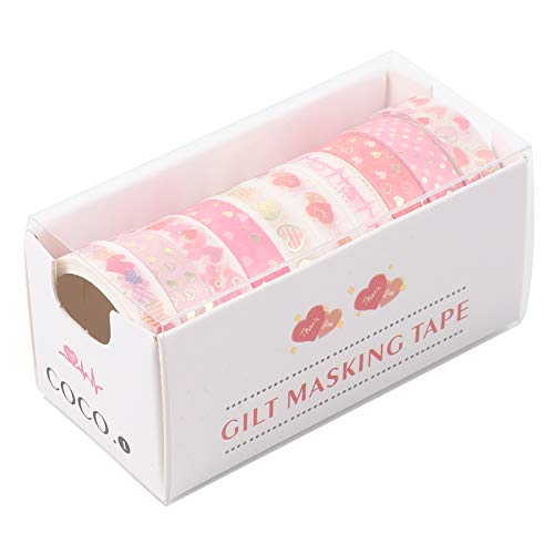 ARTIBETTER 10 Rolos de Fita Adesiva Washi Folha de Ouro Fitas de Papel Washi Decorativo para Natal D