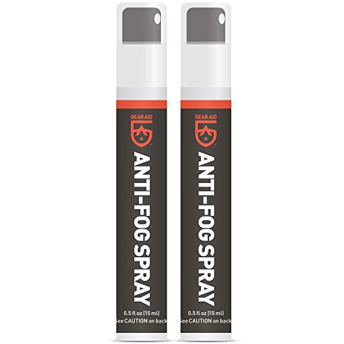 GEAR AID Anti-Fog Spray for Goggles, Masks and Eyeglasses, 0.5 fl oz, 2-pk, Bulk