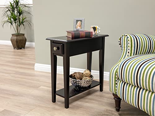 Frenchi Furniture End Table, Dark Cherry