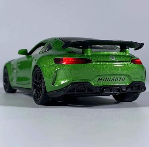 Image of Die-Cast AMG-GT3 Car Model 1:32 Scale Alloy Metal Toy Car with Openable Doors, Hood & Trunk, LED Lights & Sound, Pull Back Action Sports Car Toy for Kids Boys & Collectors
