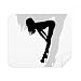 Hot Beautiful Woman Outline Cleaning Cloth Screen Cleaner 2pcs Suede Fabric