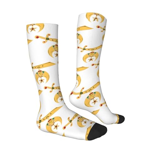 Long Tube Socks Stylish Crew Shriners Emblem Socks4