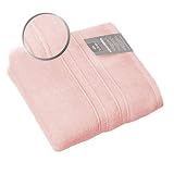 sei Design Luxus Frottee Handtuch Set Aqua Fibro | 5 Stück | 100% Ägäis Baumwolle, 50 x 100, Pastel-Rosa