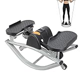 Rock Stepper Trainingsgerät | Trainingsgerät für Beine, Gesäßmuskeln – kompakter Side-to-Side Stepper, für Zuhause, Wohnung, Büro, Fitnessstudio, Bauchmuskeln, Gesäßmuskeln, Beine