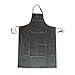 Bib Apron, Black, 45 In. L