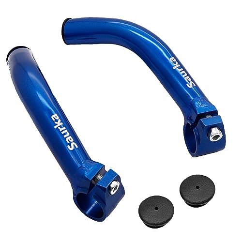 Thinvik Bike Bar Ends, Aluminium Alloy MTB Bicycle Bar Ends for Mountain Bike, Blue