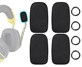 SOULWIT 4 Stück Mikrofon Abdeckung für Corsair Void Series, HS35/HS55/HS60/HS65/HS70/HS80/Virtuoso Series Kopfhörer, Schutz Abdeckung Schaumstoff für Mikrofon Popfilter Windschutz