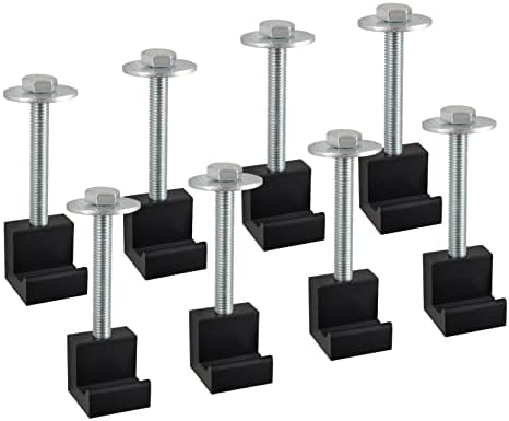 Universal Truck Tool Box Mounting Kit - 4 Pack Aluminum J-Hooks With Screws & Washers For Pickup Beds