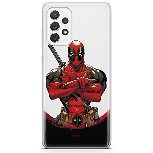 ERT GROUP Mobile Phone case for Samsung A33 5G Original and Officially Licensed Marvel Pattern Deadpool 006 optimally adapted to The Shape of The Mobile Phone, Partially Transparent