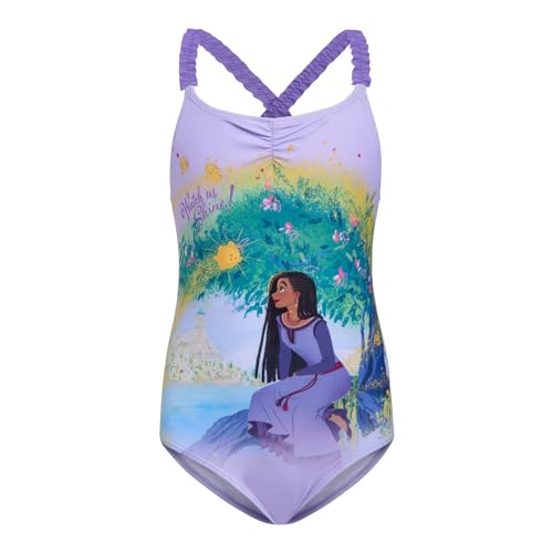 Disney Wish Girls UPF 50+ One Piece Bathing Suit Toddler to Big Kid