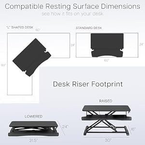 VIVO Black 32 in Standing Desk Converter, DESK-V000K — photo 6 of 6