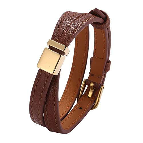 Men's Bracelet Boys 2 Layers Bracelet for Men Personalised Wrist Chain Stainless Steel with Magnetic Clasp Couple Gift