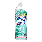 ACE WC GEL Profumato Bergamotto e Muschio Bianco, 750 ml, Pulizia Profonda Con Esclusivo Sistema Multigetto, Copertura Totale, l'unico con Glitter, Igienizza e Profuma a Lungo