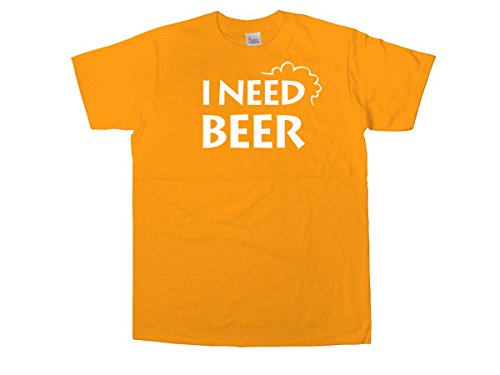 [�K��������] I NEED BEER T�V���c ms48 XL �S�[���h�C�G���[