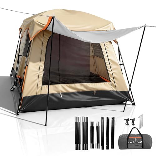 5-8 Person Large Tent, Double Layer Waterproof & Portable...