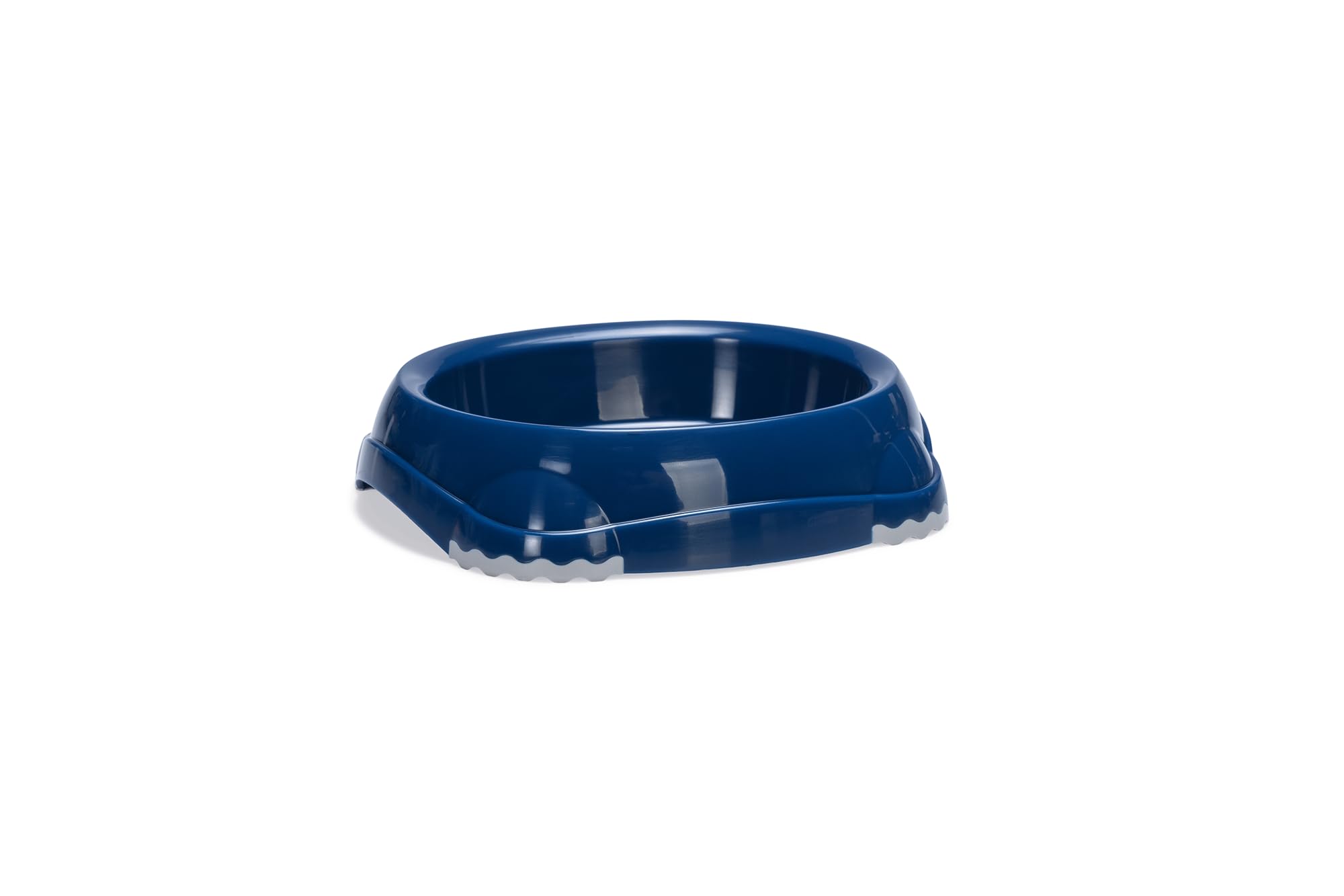 Ciotola Karlie Classic In Plastica Per Gatti, 210 Ml, Antiscivolo, Facile Da Pulire – Colore Blu, Misura 14,7x13x3,4 Cm